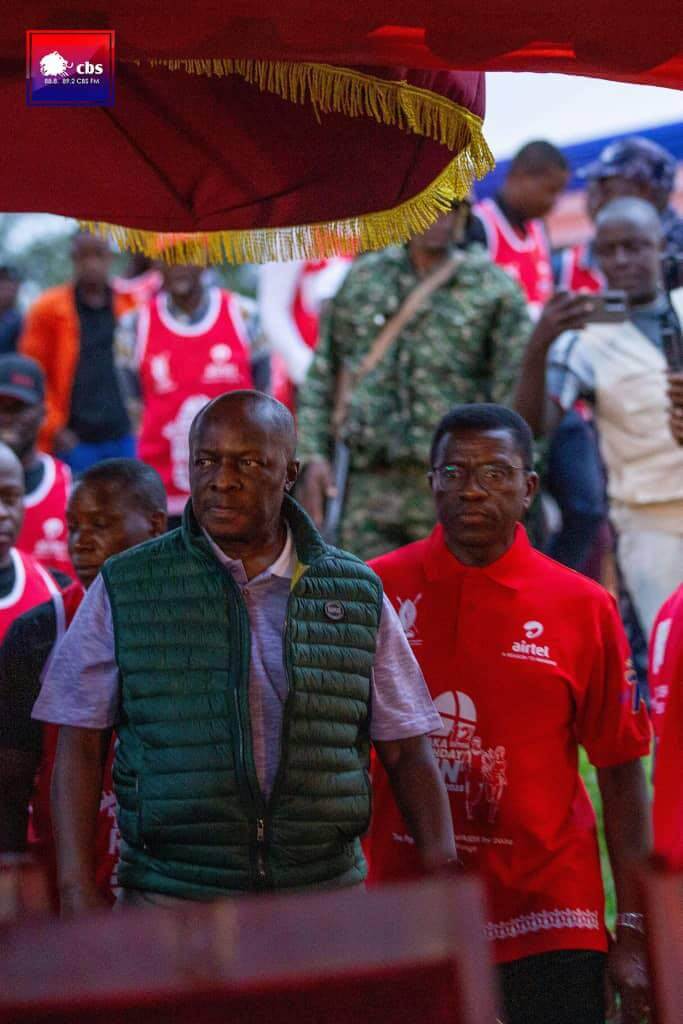 Ssaabasajja Kabaka ne Katikkiro batandise emisinde gy’amazaalibwa ga Kabaka 2025 e Mengo.